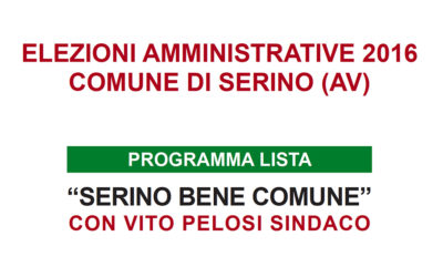 Serino Bene Comune: il programma della lista