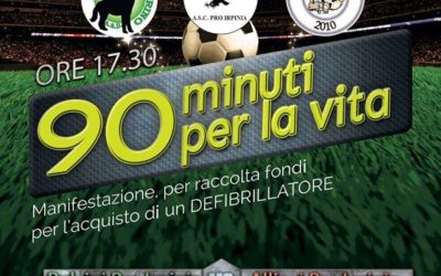 Comune di Serino: “90 minuti per la vita per salvaguardare i più piccoli e chi fa sport”
