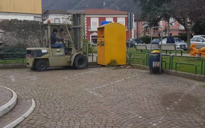 Senso civico, un ennesimo passo in avanti. Spostamento contenitori Caritas