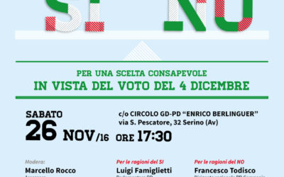 Le Ragioni del SI e le Ragioni del NO, per una scelta consapevole, in vista del voto del 4 Dicembre
