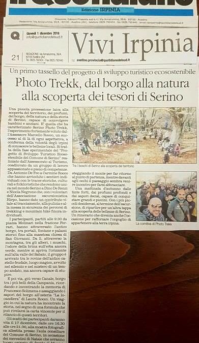 Serino Photo Trekk, rassegna stampa