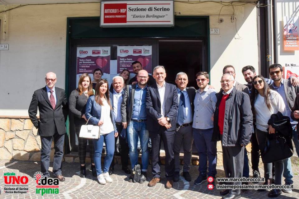 Rocco e Delle Grazie formano, a Serino, il gruppo consiliare di Articolo Uno – MDP