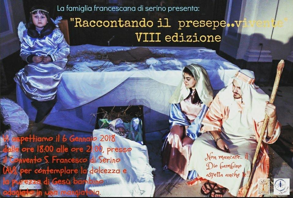Al via l’VIII edizione di “Raccontando il Presepe..vivente” presso il Convento Francescano di Serino – RASSEGNA STAMPA