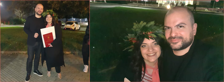 Auguri a mia cugina Sara per il conseguimento della laurea in ingegneria meccanica