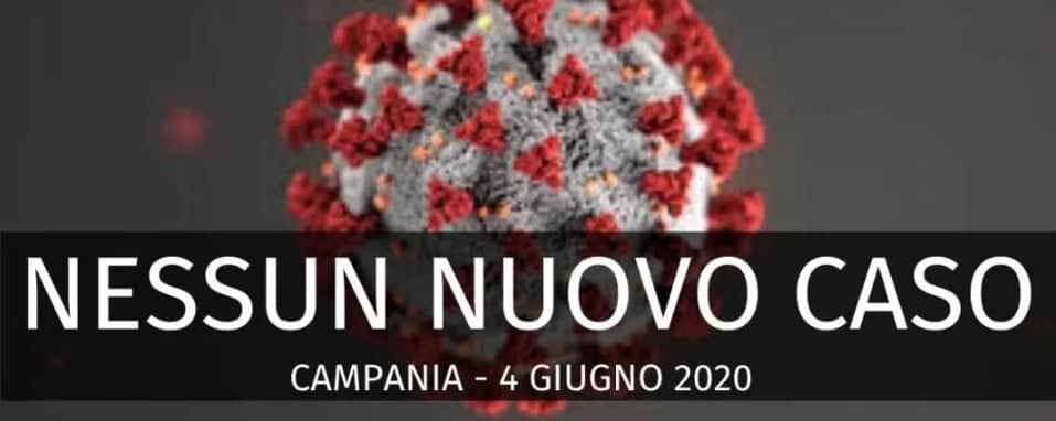 Coronavirus, 0 casi in Campania. Bollettino del 4 Giugno 2020