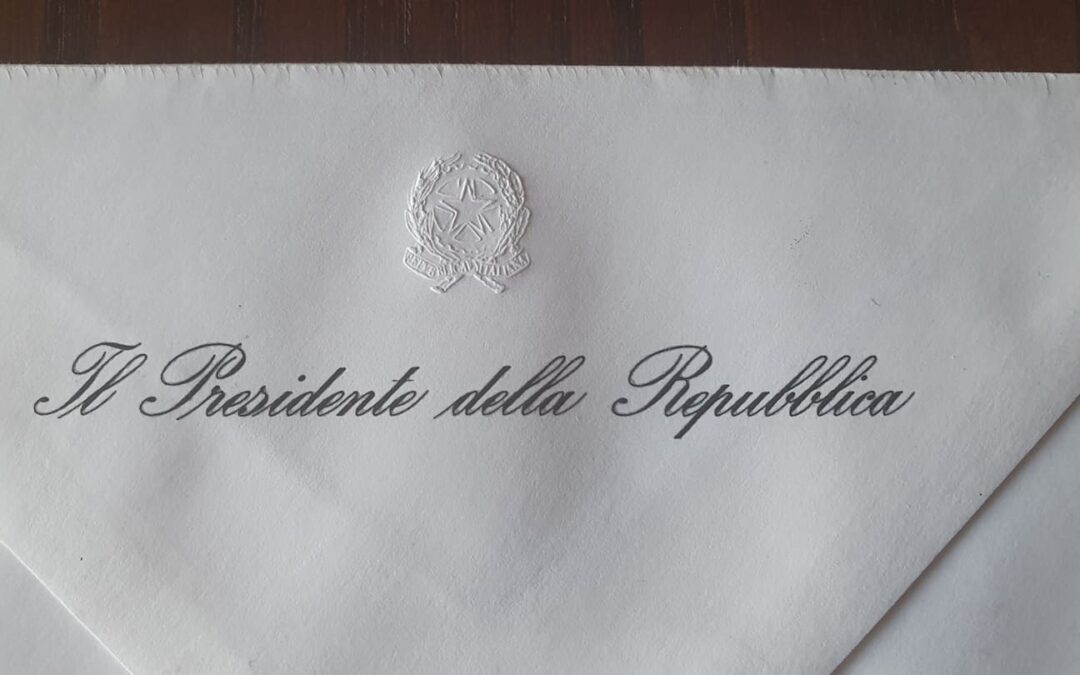 Oggi ho ricevuto un messaggio dal Presidente della Repubblica Sergio Mattarella – APPROFONDIMENTO