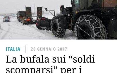 Aiutiamo i nostri fratelli in difficoltà diffidando dagli sciacalli e dalle “bufale” da social