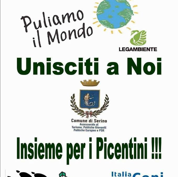 Il Comune di Serino aderisce alla campagna di Legambiente “Puliamo il Mondo”. Si inizia con “Insieme per i Picentini”