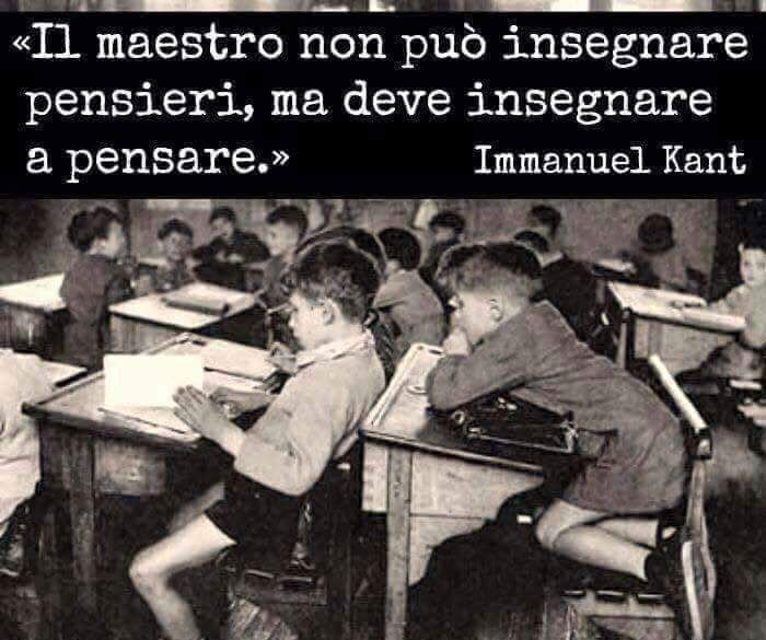 Buon primo giorno. Imparate, grazie alla scuola, ad essere cittadini e non sudditi