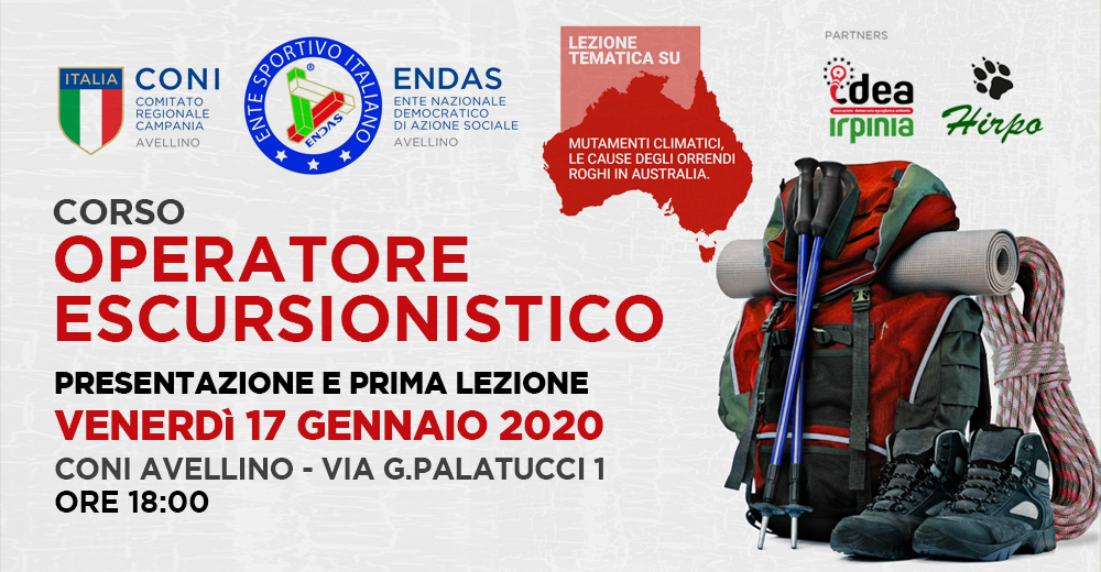 Riprendono i corsi per Operatore Escursionistico ENDAS-CONI. Prevista lezione sull’ecosistema australiano – RASSEGNA STAMPA