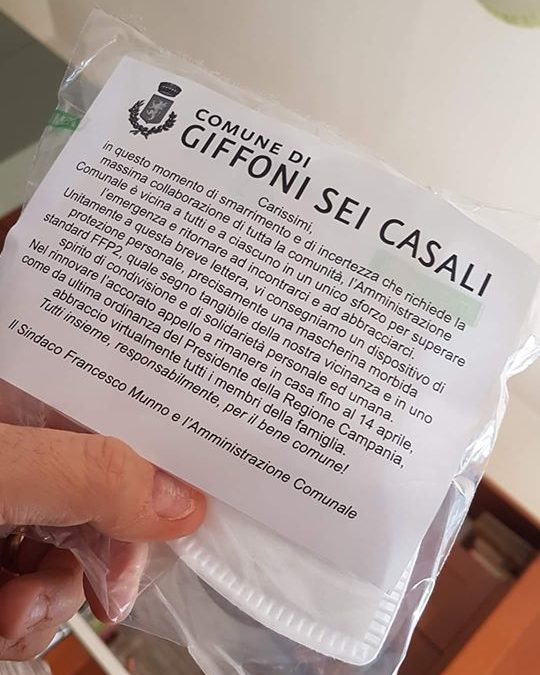 Complimenti al Comune di Giffoni Sei Casali (SA) per aver messo a disposizione dei cittadini le mascherine “FFP2” – APPROFONDIMENTO