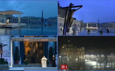 Buona Domenica delle Palme attraverso le immagine storiche della benedizione urbi et orbi di Papa Francesco – VIDEO