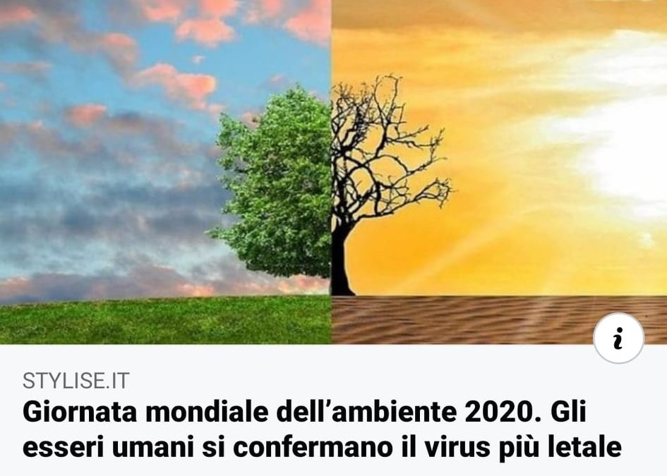 Giornata mondiale dell’ambiente 2020. Gli esseri umani si confermano il virus più letale 🏞♻️🌅 ARTICOLO realizzata per stylise.it – VIDEO